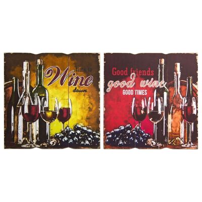 Decorazione murale vino 2U