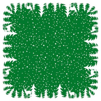 Nappe de Noël Marvin en vert de Linclass® Airlaid 80 x 80 cm, 20 pièces