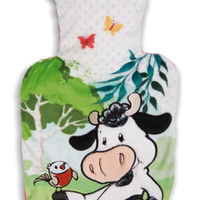 Bolsa de agua caliente Vaca Cowluna 500ml VERDE