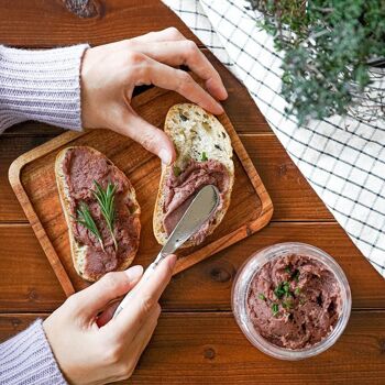 Saucisse végétalienne à tartiner façon saucisse de foie | Substitut de viande de GREENFORCE 100g | Poudre de saucisses à tartiner végétales à base de petits pois | Riche en protéines et végétalien à base de pois 2