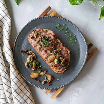 Saucisse végétalienne à tartiner façon saucisse de foie | Substitut de viande de GREENFORCE 100g | Poudre de saucisses à tartiner végétales à base de petits pois | Riche en protéines et végétalien à base de pois 3