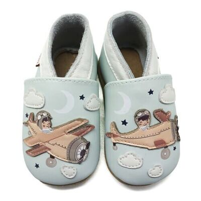 Aviator baby slippers 0-6 months