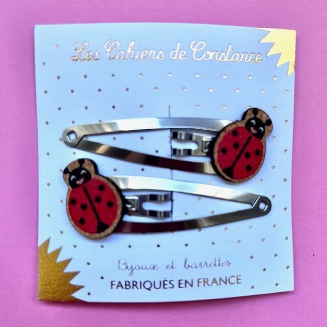 Ladybug Hair Clips