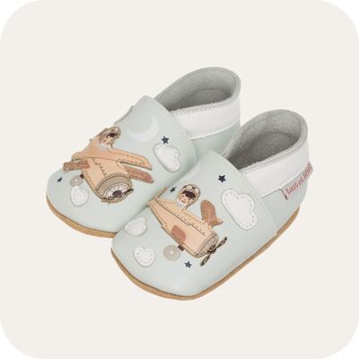 Aviator baby slippers, 2-3 years