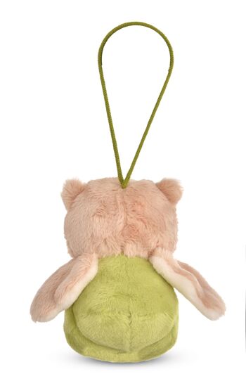 Peluche réversible chouette Owluna au nid vert 12cn avec 2