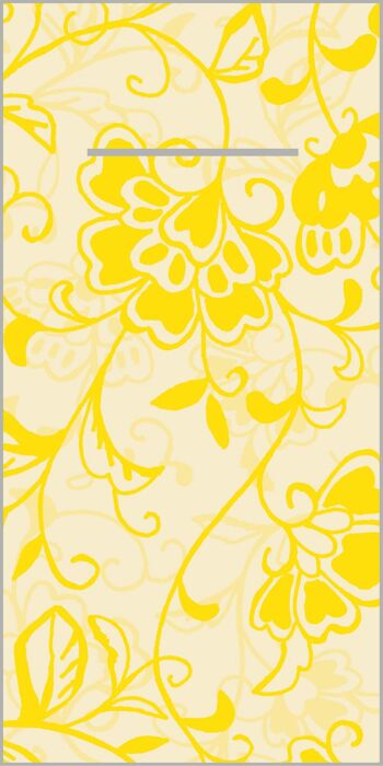 Serviette à couverts Liv en jaune crème en Linclass® Airlaid 40 x 40 cm, 100 pièces