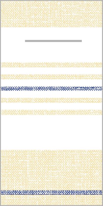 Serviette à couverts Big York en bleu-beige en Linclass® Airlaid 40 x 40 cm, 100 pièces