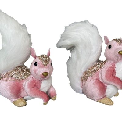 POLYESTER FOAM FIGURE 20X11X22 SQUIRREL 2 ASSORTED. NV207105