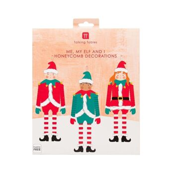 Décorations de Noël à suspendre Elfes - Paquet de 3 2