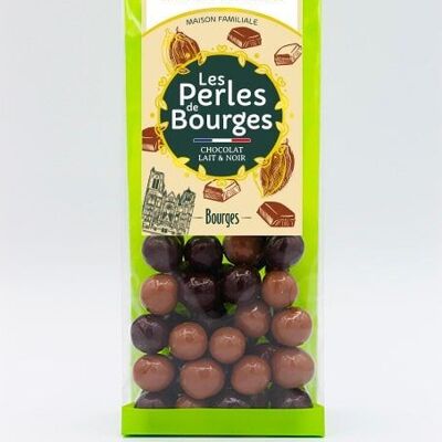 Perles de Bourges chocolat lait et noir 100grs