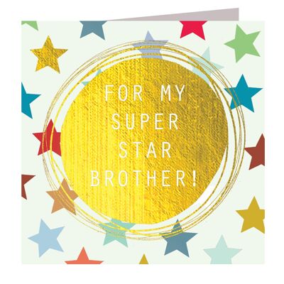 MLC01 Super Star Brother-Karte mit Goldfolie
