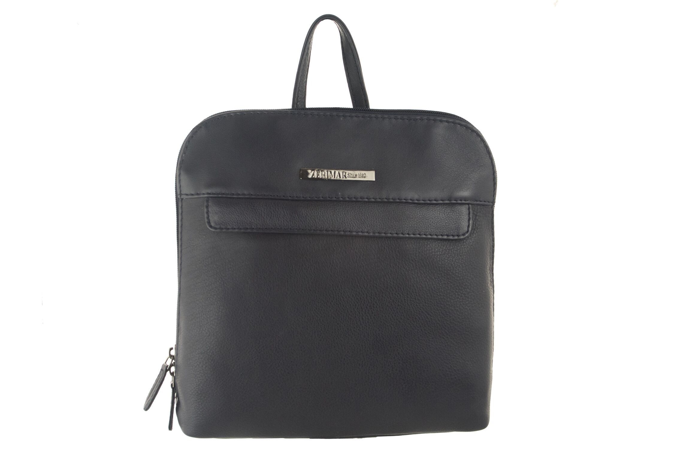 Mochila Zerimar Mujer Piel Natural | Mochila casual de cuero para mujer | Mochila Bolsa | Mochilas Mujer | Medidas 25x24x6cm