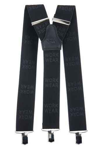 Porte-jarretelles Work Wear noir avec clips 1