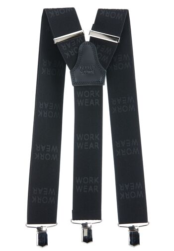 Porte-jarretelles Work Wear noir avec clips 4