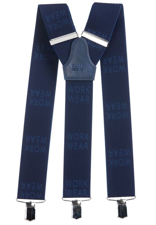 Work Wear Suspender Blue with clips