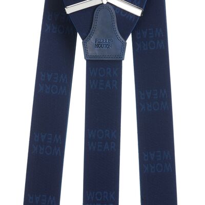 Work Wear Suspender Blue with clips