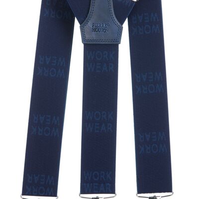 Arbeitskleidungs-Hosenträger Blau mit Clips