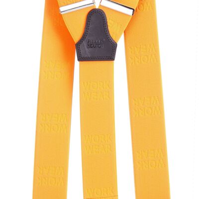 Work Wear Suspender Orange with clips
