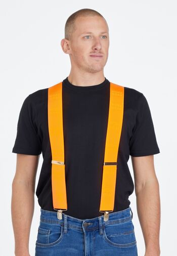 Work Wear Porte-Jarretelles Orange avec clips 2