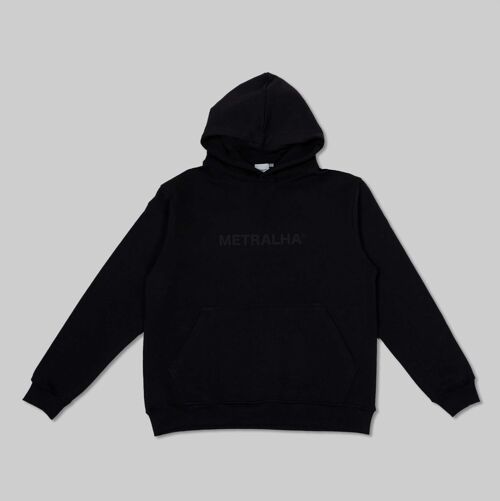 METRALHA WORLDWIDE HOODIE LOGO (FULL BLACK)