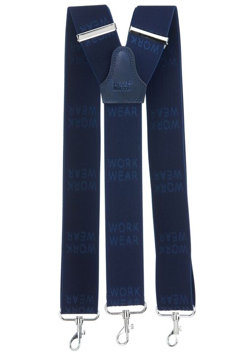 Work Wear Suspender Blue with hooks