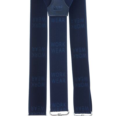 Work Wear Porte-jarretelles Bleu avec crochets
