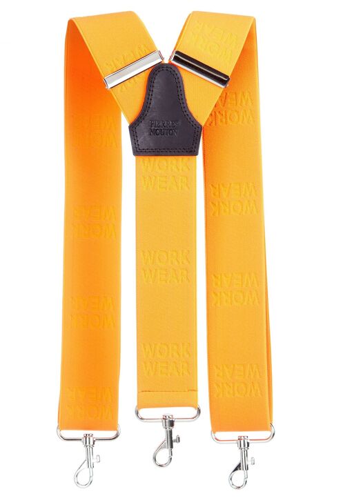 Work Wear Suspender Orange with hooks