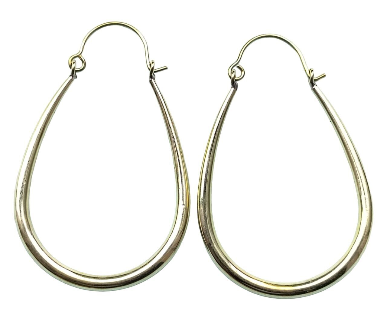 Lange röhrenförmige Tribal-Indianer-Damen-Creolen aus Messing