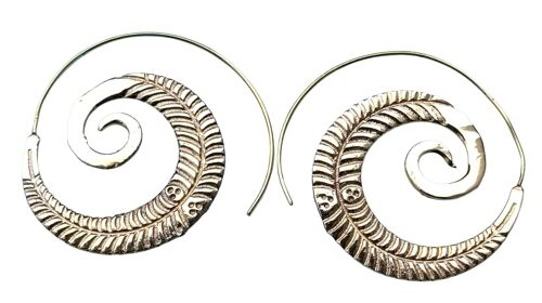 New Trendy Spiral Tribal  Dangle Women's Brass Earrings