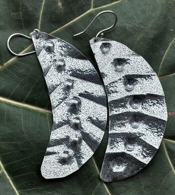 Boucles d'oreilles en laiton pour femme Beautiful Blade Leaf Tribal Dangle 5