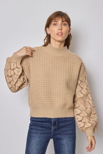 Pull avec manches dentelles - FM603 7