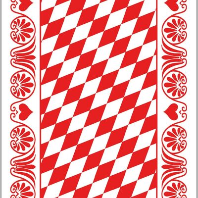 Besteckserviette Bavaria in Rot aus Linclass® Airlaid 40 x 40 cm, 100 Stück