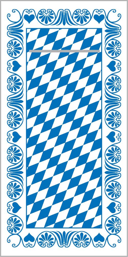 Besteckserviette Bavaria in Blau aus Linclass® Airlaid 40 x 40 cm, 100 Stück