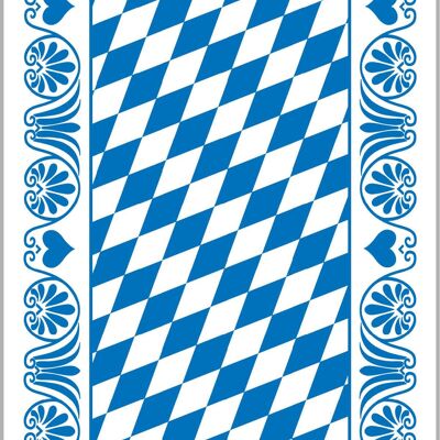 Cutlery napkin Bavaria in blue from Linclass® Airlaid 40 x 40 cm, 100 pieces