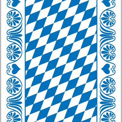 Besteckserviette Bavaria in Blau aus Linclass® Airlaid 40 x 40 cm, 100 Stück