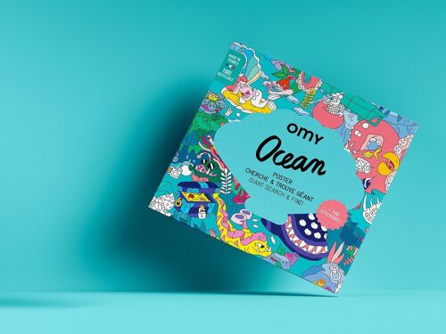 Giant Coloring roll Poster & Stickers - OCEAN
