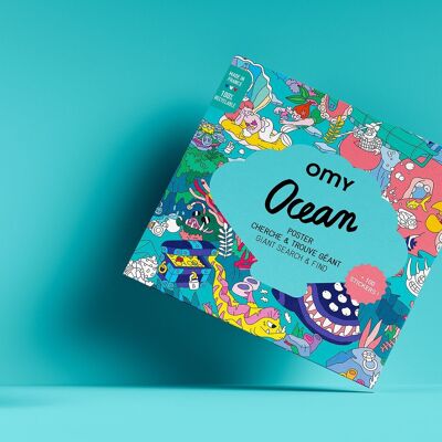 Rouleau à colorier géant Poster & Stickers - OCEAN