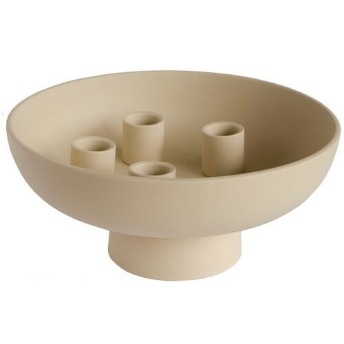 Candleholder Loua beige