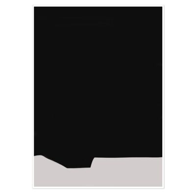 Black Minimal Design Art Print 50x70cm