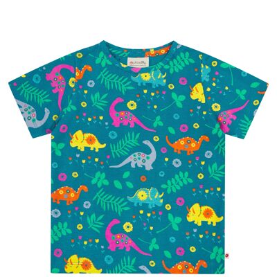 T-shirt per bambini con stampa all over - dinosauro