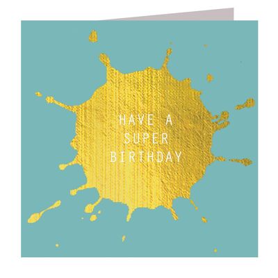 MLC05 Gold Foiled Super Birthday Card