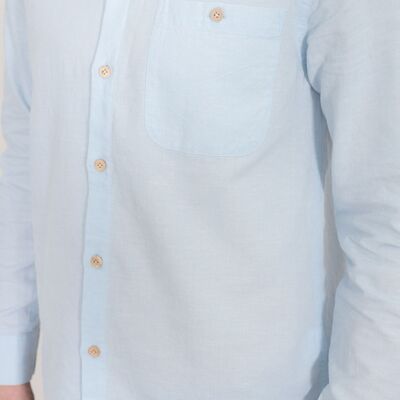 Camicia Amalfi color azzurro polvere