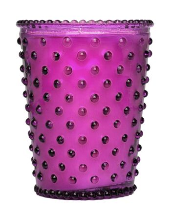 Bougie Simpatico Hobnail Glass #12 Berry Wasail 1