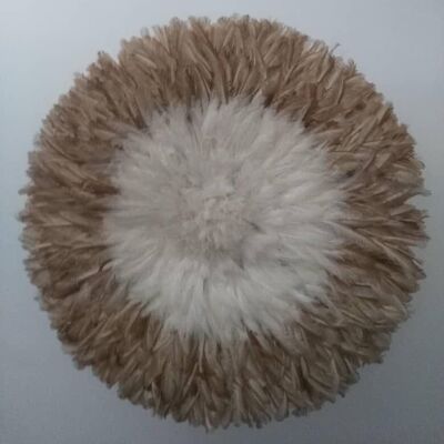 Juju hat blanc contour beige de 60 cm
