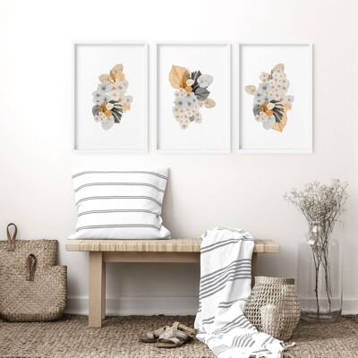 Farmhouse livingroom wall decor | set of 3 wall art prints