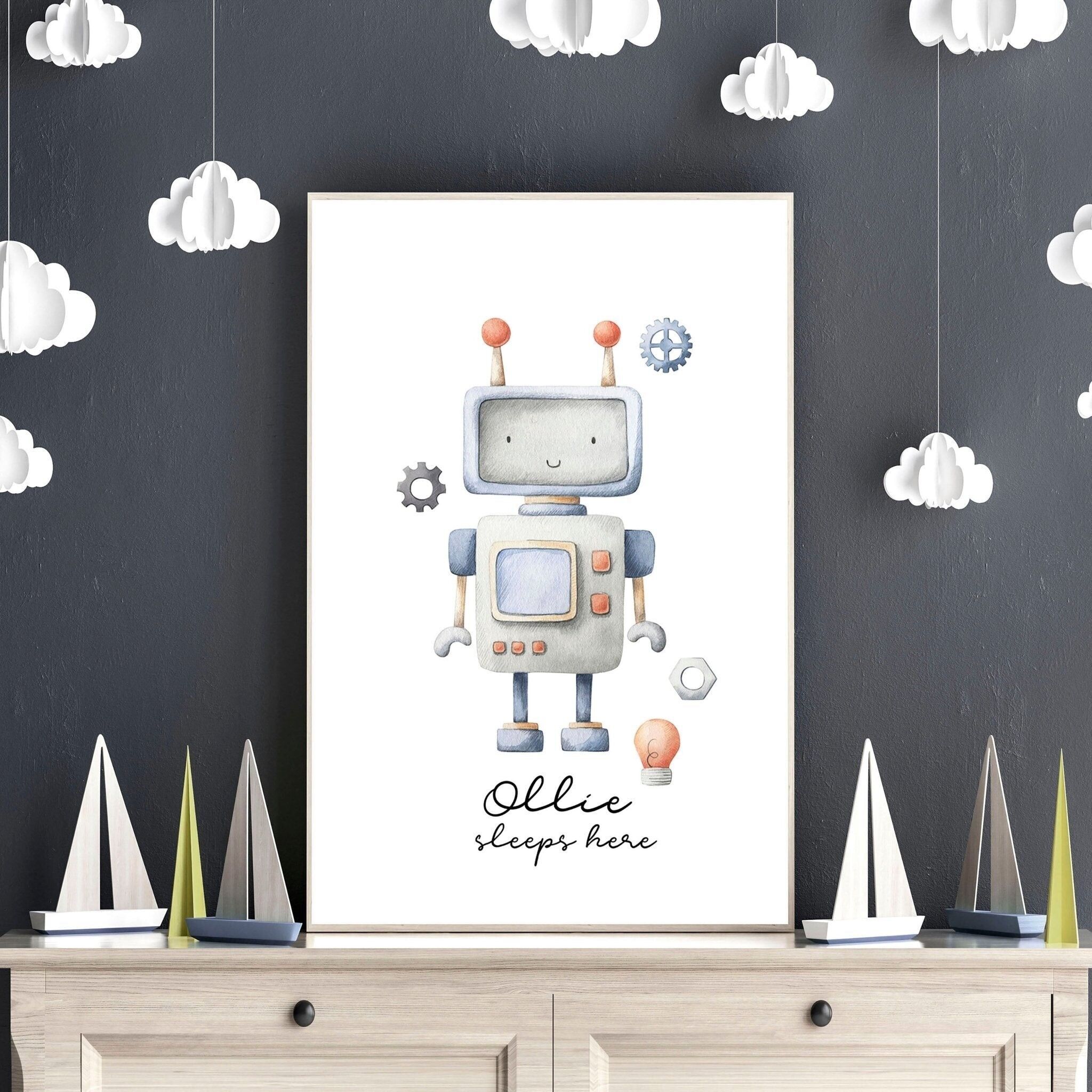 Robot nursery hot sale decor