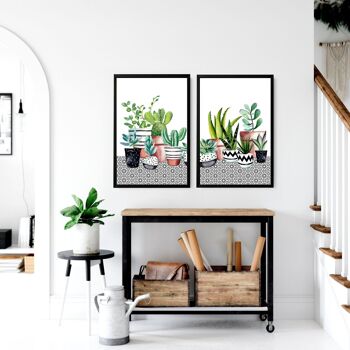 Images murales de cuisine succulentes | lot de 2 impressions murales 3