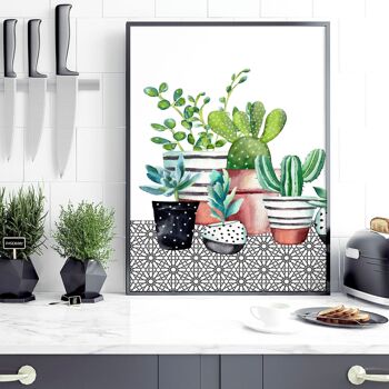 Images murales de cuisine succulentes | lot de 2 impressions murales 4