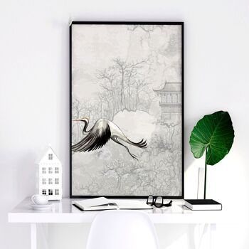 Art mural japonais traditionnel | lot de 3 impressions murales 6