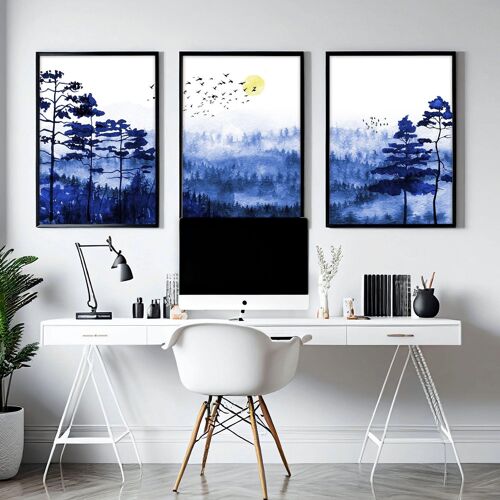 Home office artwork | set of 3 wall art prints